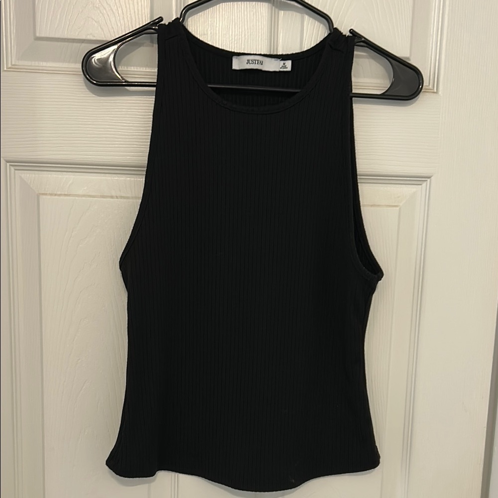 JUSTFAB Black Sleeveless  Tank Top